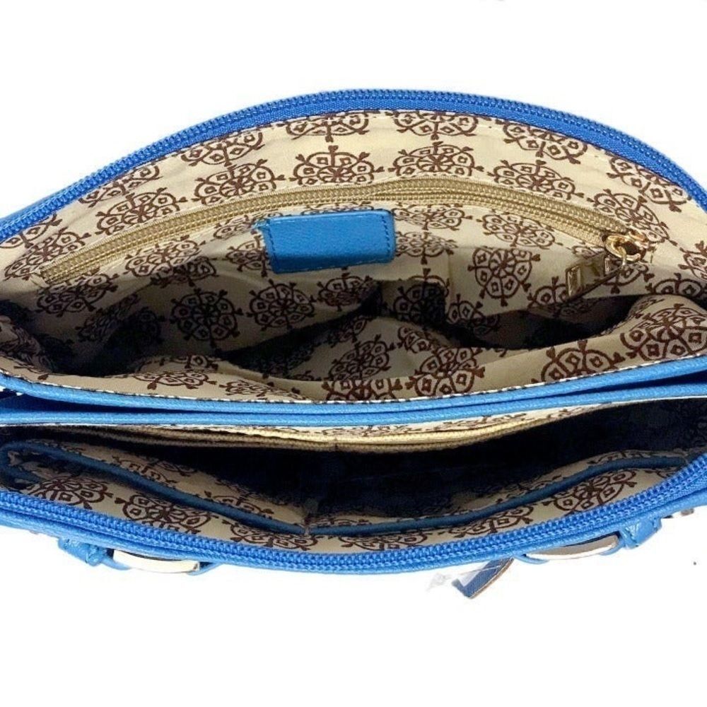 Small Buckle Front Crossbody Organizer Handbag - Picture 8 of 9